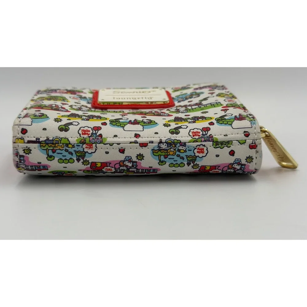 Loungefly‎ Sanrio Hello Kitty Popcorn Stand Bifold Wallet Carnival Red
